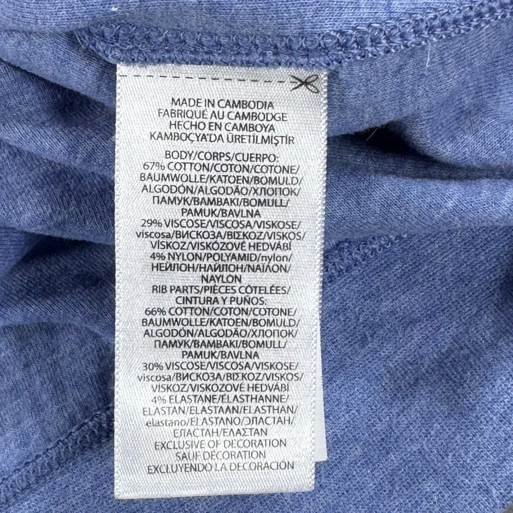 POLO RALPH LAUREN Performance 1/4 Zip Pullover Mens XL Blue Heathered Boxy